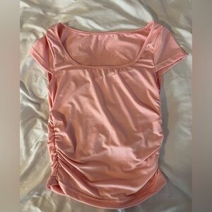 Pink Ruched Women's Top